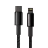 Cable Baseus Tungsten Gold 1 m Black Lightning to USB C