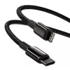 Cable Baseus Tungsten Gold 1 m Black Lightning to USB C