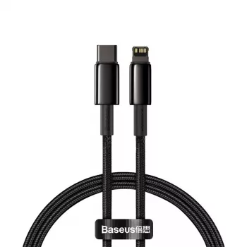 Cable Baseus Tungsten Gold 1 m Black Lightning to USB C