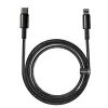 Cable Baseus Tungsten Gold 2 m Black Lightning USB C