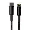 Cable Baseus Tungsten Gold 2 m Black Lightning USB C