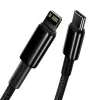 Cable Baseus Tungsten Gold 2 m Black Lightning USB C