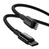 Cable Baseus Tungsten Gold 2 m Black Lightning USB C
