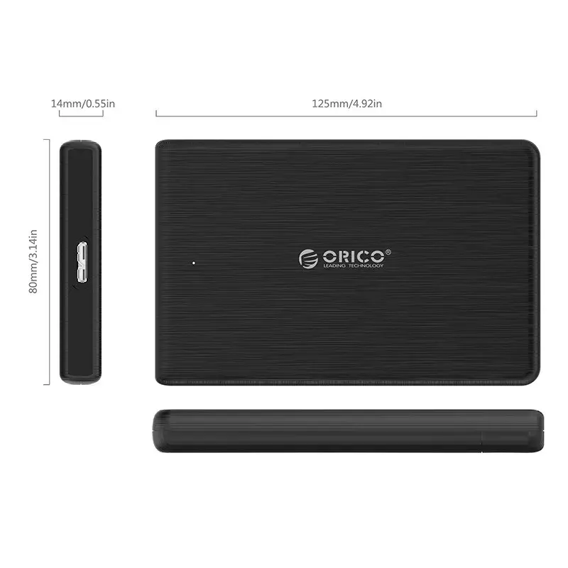 HDD/SSD enclosure ORICO 2189C3-BK-BP