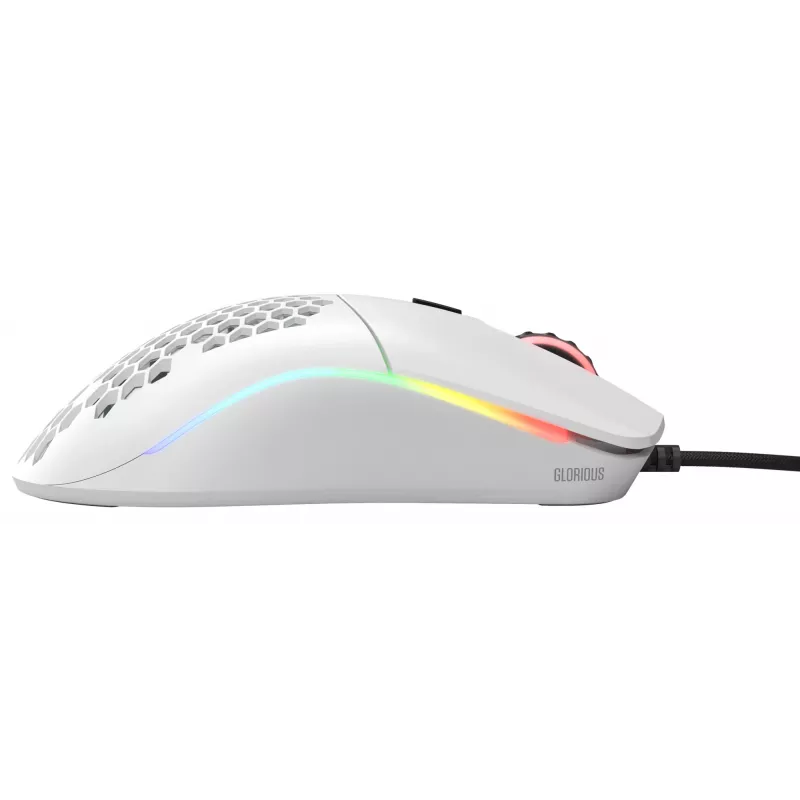 Glorious Gaming Glorious Model O Mouse Regular (White), Right-hand, Optical, USB Type-A, 12000 DPI, White