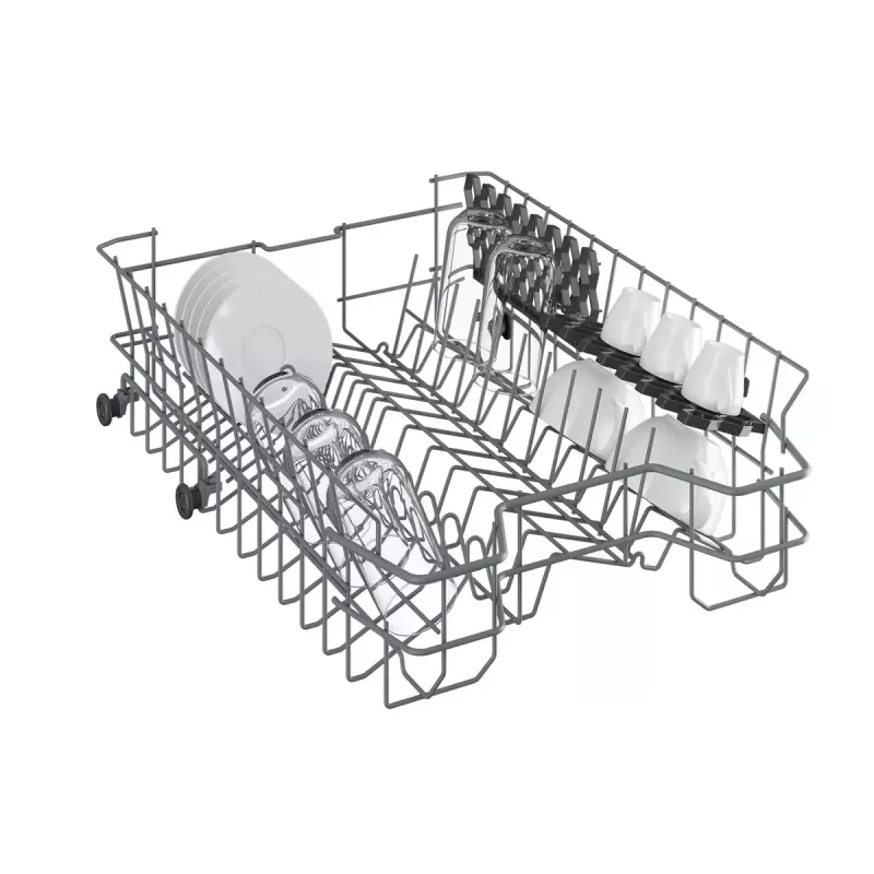 Slimline freestanding dishwasher BEKO DVS05024W — 10 place settings, 45 cm, 49 dB, E class