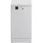 Slimline freestanding dishwasher BEKO DVS05024W — 10 place settings, 45 cm, 49 dB, E class