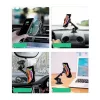 Car phone mount CHOETECH T536-S with 10W wireless charging, dashboard/windshield installation