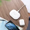 Wireless charging pad CHOETECH T550-F-v2 15W White — Qi-compatible 15W fast wireless charger