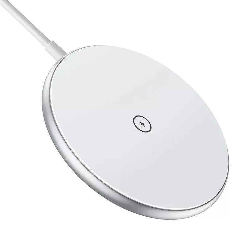 Wireless Magnetic Charger CHOETECH T580 15W White — magnetic Qi wireless charging pad