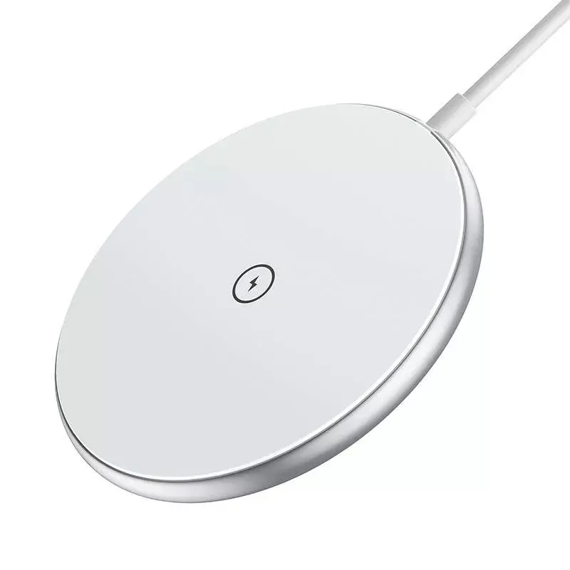 Wireless Magnetic Charger CHOETECH T580 15W White — magnetic Qi wireless charging pad