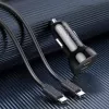 Indoor Charger Choetech TC0008 Black Cigar Lighter Fast Charging