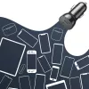 Indoor Charger Choetech TC0008 Black Cigar Lighter Fast Charging