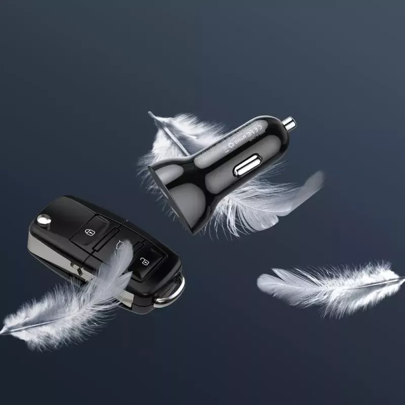 Indoor Charger Choetech TC0008 Black Cigar Lighter Fast Charging