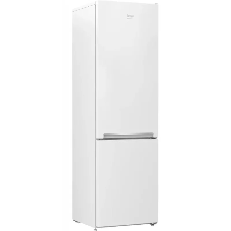 Freestanding fridge BEKO RCSA300K40WN, 291 L total (204 L fridge, 87 L freezer), E class, reversible door, LED, 181.3 cm, white