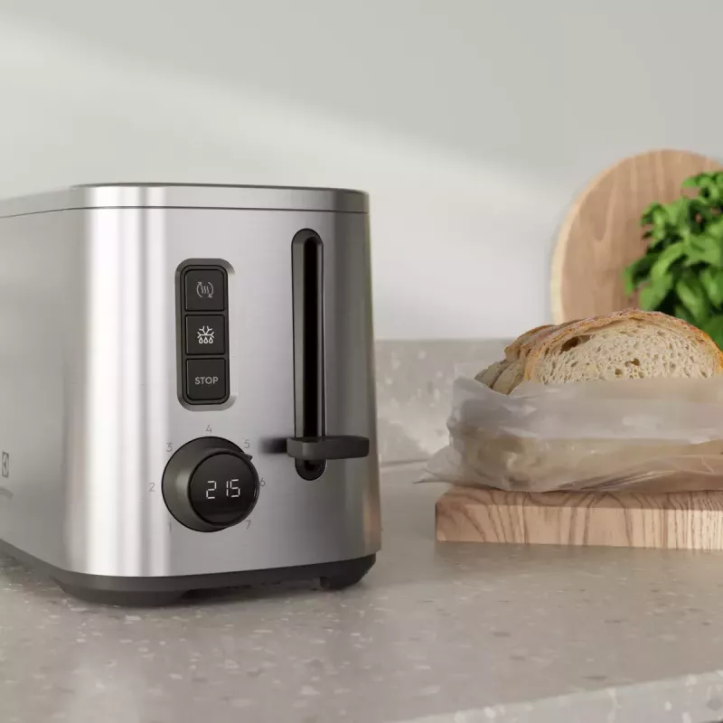 Toaster Electrolux 910003704 E5T1-4ST 2 slice(s) 800 W Stainless steel