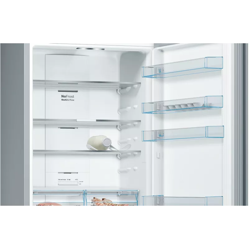 Bosch Serie 4 KGN49XLEA fridge-freezer Freestanding 438 L Stainless steel