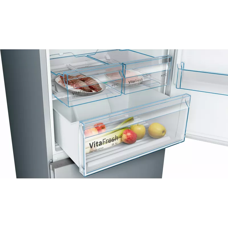 Bosch Serie 4 KGN49XLEA fridge-freezer Freestanding 438 L Stainless steel