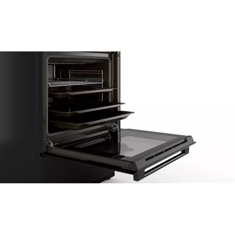 Bosch Serie 4 HLN39A060U cooker Freestanding cooker Electric Zone induction hob Black