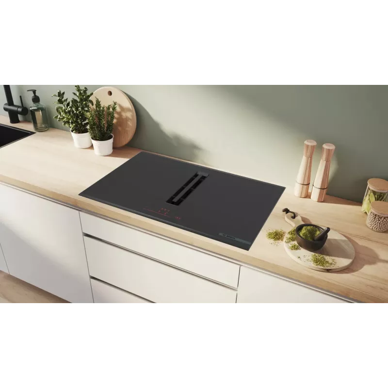 Bosch Serie 6 PVQ895H26E hob Black Built-in 80 cm Zone induction hob 4 zone(s) Built-in hood