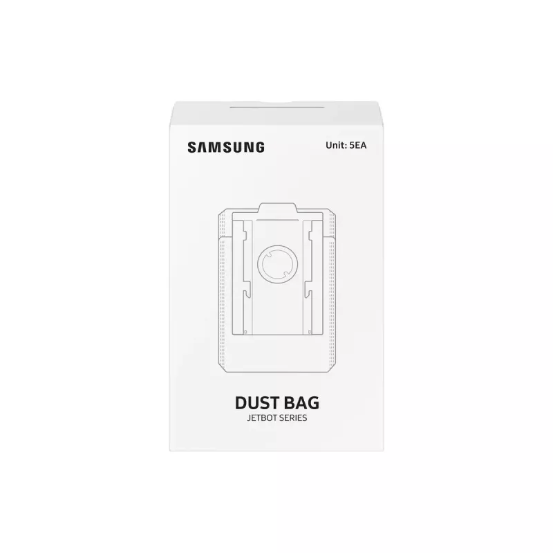 Dust bag Samsung VCA-RDB95 for Robot vacuum White 5 pcs
