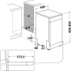 Whirlpool WSFO 3O34 PF Freestanding 10 place settings