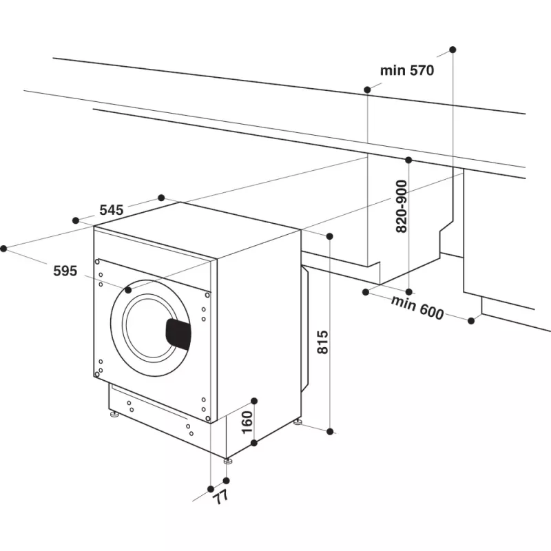 Whirlpool BI WMWG 71483E EU N washing machine Front-load 7 kg 1351 RPM White