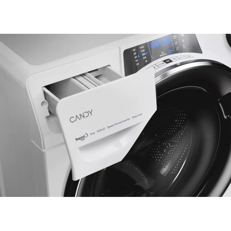 Candy RapidÓ PRO RP 586BWMBC/1-S washing machine Front-load 8 kg 1500 RPM White