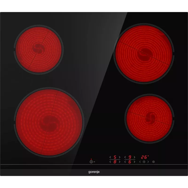Gorenje ECT641BCSC hob Black Built-in 60 cm Ceramic hob 4 zone(s)
