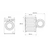 Washing machine BEKO BM3WFSU49415WB front-load 9 kg 1400 RPM white, Energy A