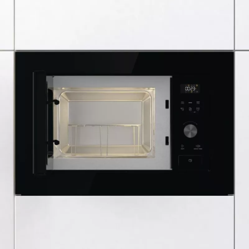 Gorenje XY820Z BM201AG1BG G600, Built-in, Grill microwave, 20 L, 800 W, Built-in display, LED