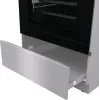 Gorenje 740742 cooker Freestanding cooker Electric Zone induction hob Black, Stainless steel