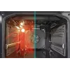 Gorenje 740742 cooker Freestanding cooker Electric Zone induction hob Black, Stainless steel
