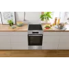 Gorenje 740742 cooker Freestanding cooker Electric Zone induction hob Black, Stainless steel