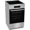 Gorenje 740742 cooker Freestanding cooker Electric Zone induction hob Black, Stainless steel