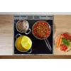 Gorenje 740742 cooker Freestanding cooker Electric Zone induction hob Black, Stainless steel