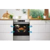 Gorenje 740742 cooker Freestanding cooker Electric Zone induction hob Black, Stainless steel