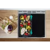 Gorenje 740742 cooker Freestanding cooker Electric Zone induction hob Black, Stainless steel