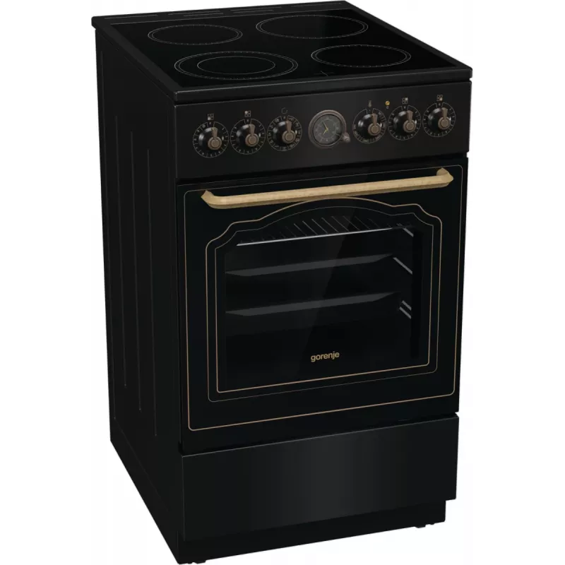 Gorenje GECS5B70CLB Freestanding cooker Electric Ceramic hob Black