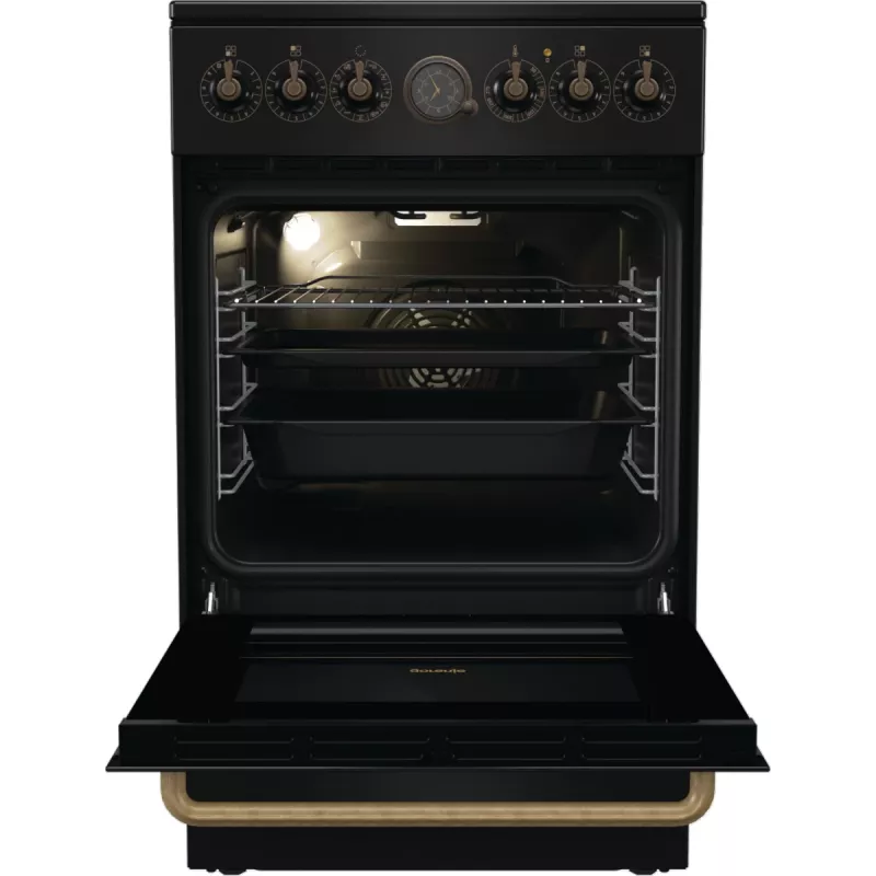 Gorenje GECS5B70CLB Freestanding cooker Electric Ceramic hob Black