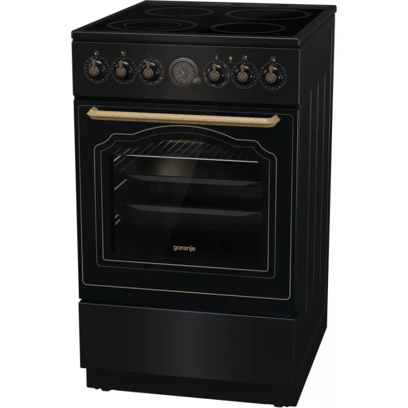 Gorenje GECS5B70CLB Freestanding cooker Electric Ceramic hob Black
