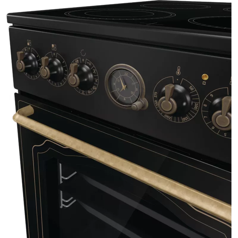 Gorenje GECS5B70CLB Freestanding cooker Electric Ceramic hob Black
