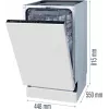 Gorenje GV 520 E 10 EB Fully built-in 11 place settings