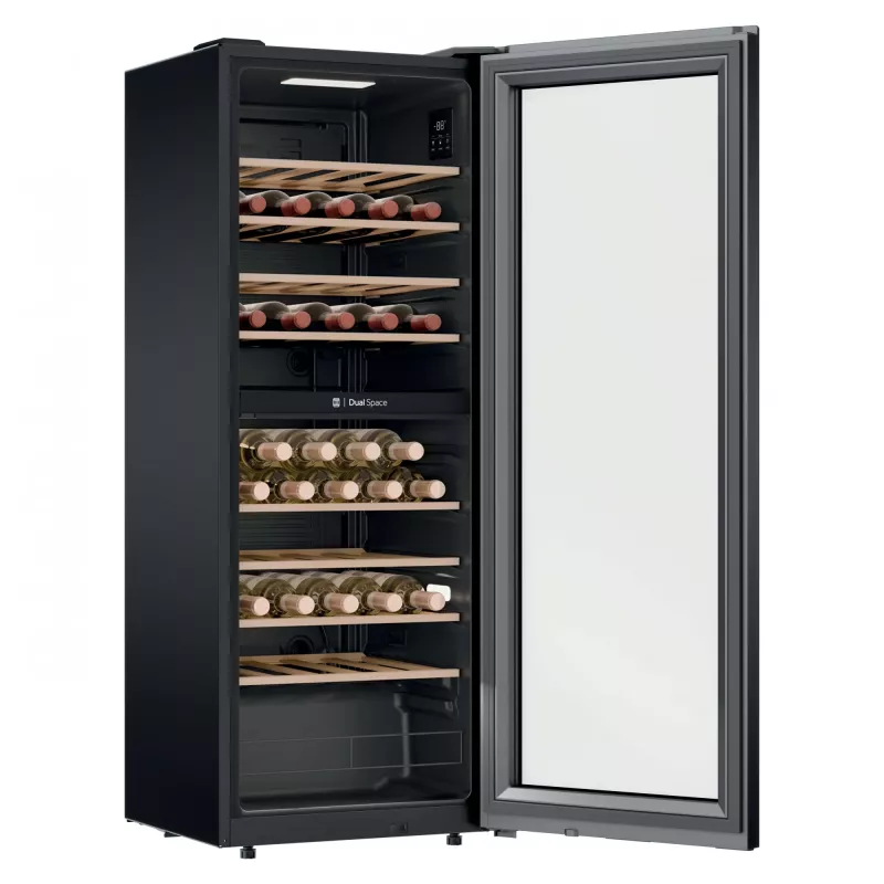 Candy CNWQ4G56G2 Compressor wine cooler Freestanding Black 56 bottle(s)