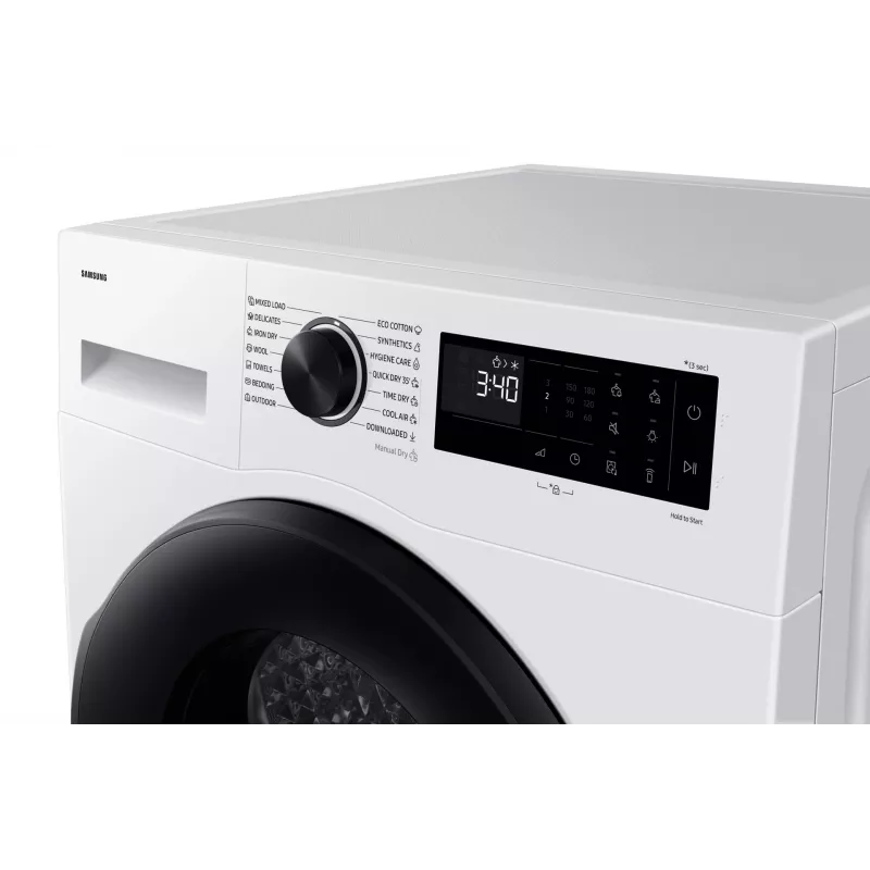 Samsung DV90DG52A0AELE tumble dryer Freestanding Front-load 9 kg White