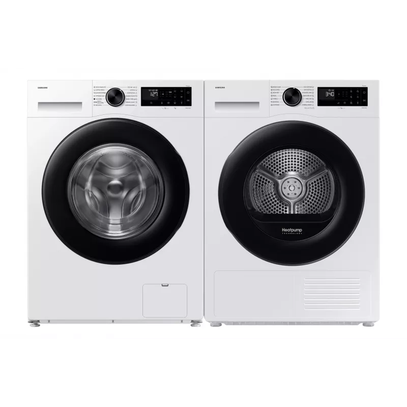Samsung DV90DG52A0AELE tumble dryer Freestanding Front-load 9 kg White
