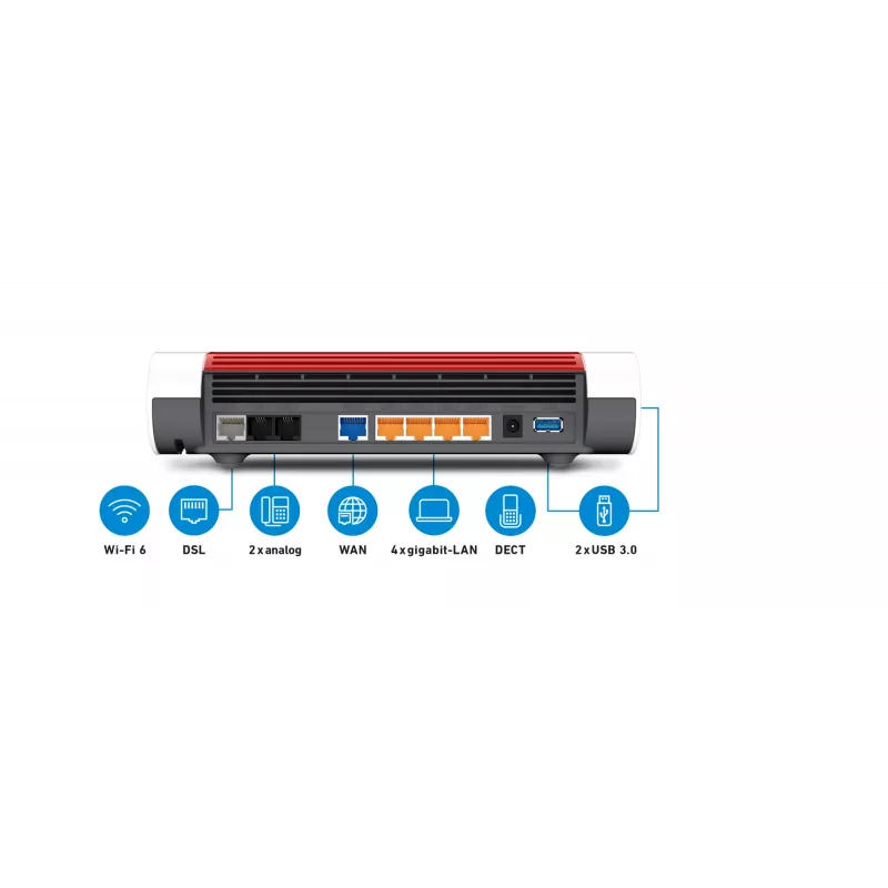 Tabletop router FRITZ!Box 7590 AX Dual-band Wi-Fi 6