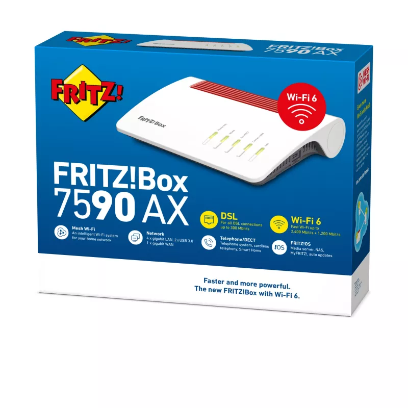Tabletop router FRITZ!Box 7590 AX Dual-band Wi-Fi 6