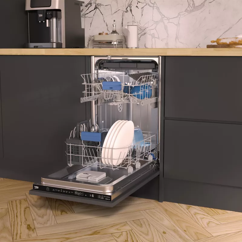 Beko BDIS38040Q Integrated Slimline Dishwasher with AquaIntense®