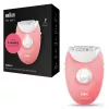 Braun Silk-épil 3 3-176 epilator with 3 extras, Rose, White, 20 tweezers, Shaving, AC, 100 - 240 V, 50 - 60 Hz